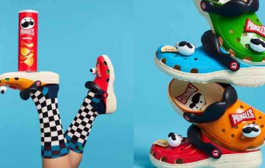 La colección de zapatos Pringles & Crocs