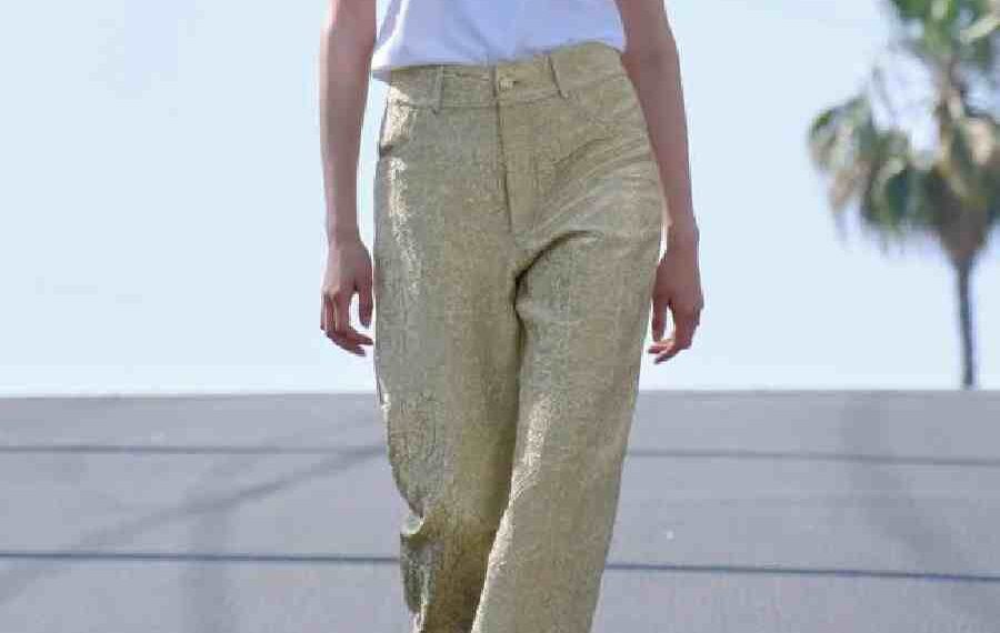 Brilla con los Pantalones Dorados de Zara