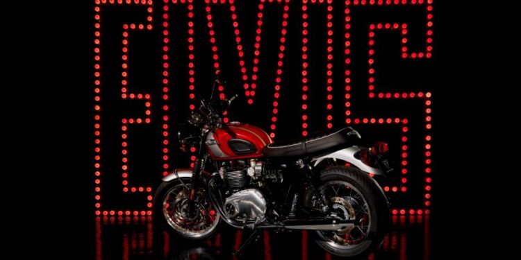 Triumph Bonneville T120 celebra la pasión de Elvis Presley por las dos ruedas