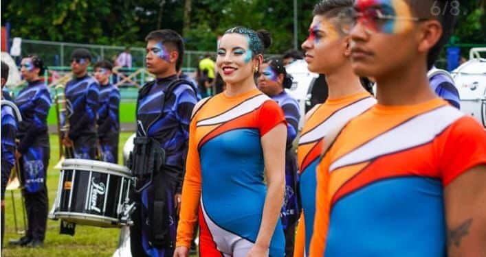 Banda marcial vivace, se presenta en Centro Chía