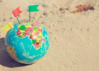 Mapamundi seguro de viaje internacional