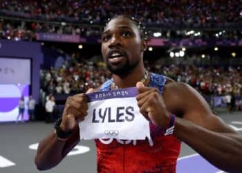 Noah Lyles y las ‘zapatillas voladoras’ de Adidas