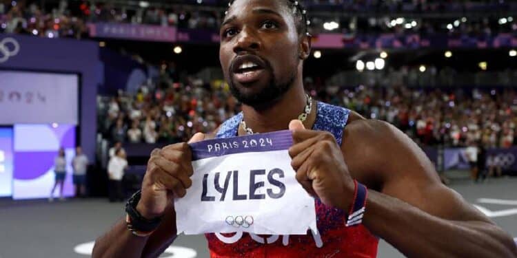 Noah Lyles y las ‘zapatillas voladoras’ de Adidas