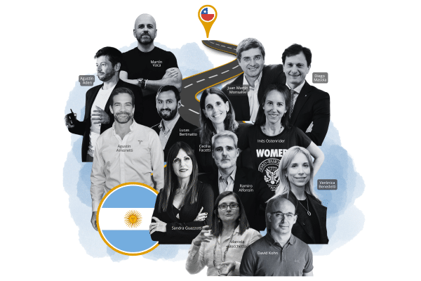 Ejecutivos argentinos en Chile