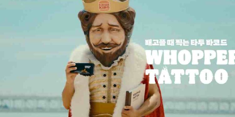 Burger King Celebra 40 Años en Corea con Tatuajes