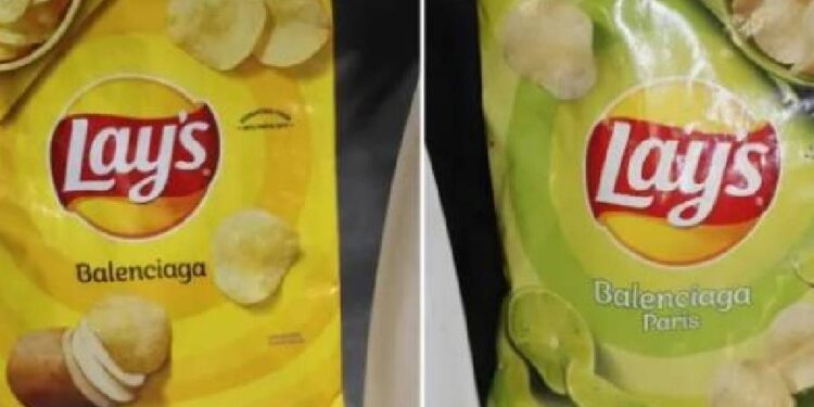 Una marca de lujo lanzó billeteras en forma de paquete de papas fritas: cuánto cuestan