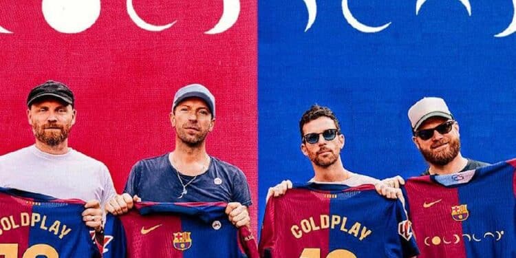 Nike estampa el nombre de coldplay en la camiseta del FC Barcelona