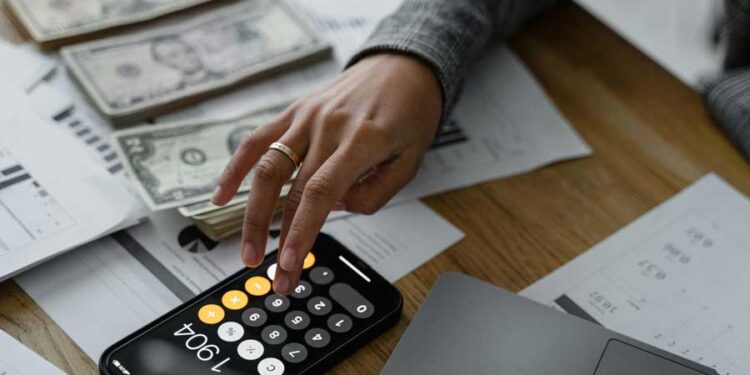 finanzas calculadora billetes cálculos