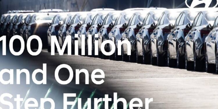 Hyundai Motor alcanza un hito importante con 100 millones de vehículos producidos en todo el mundo