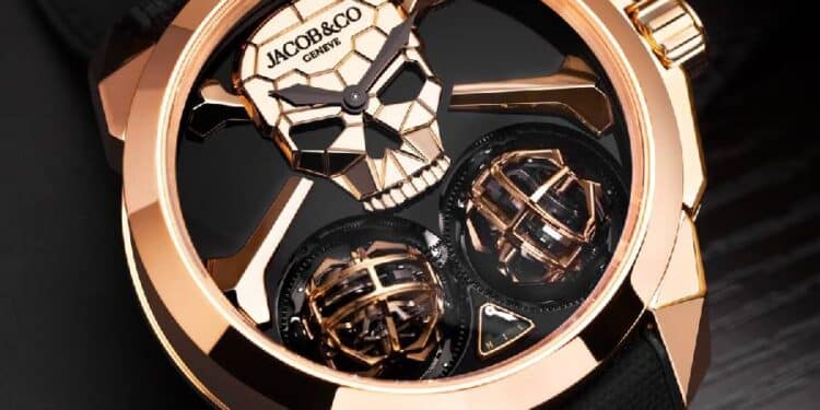 Jacob & Co. presenta el reloj Skull Double Tourbillon