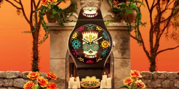 Swatch celebra Halloween y Día de Muertos con dos relojes divertidísimos