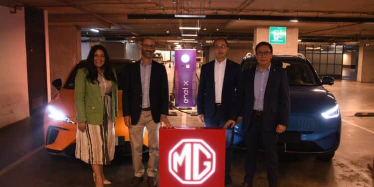 MG potencia la electromovilidad sumando a Enel X como partner oficial de carga