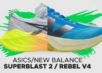 La batalla por la reactividad New Balance y ASICS se enfrentan en la pista