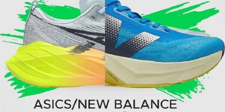La batalla por la reactividad New Balance y ASICS se enfrentan en la pista