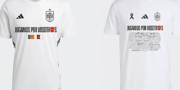 La Selección homenajeará a los afectados por la DANA con una camiseta ante Dinamarca