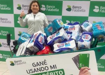 Campaña en supermnercados de Banco Falabella