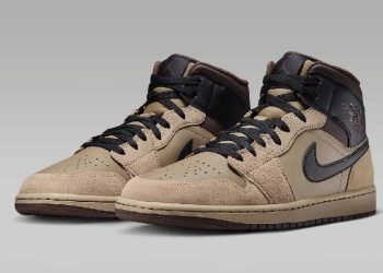 Las Air Jordan 1 Mid “Khaki” son perfectas para llevar a la oficina en estos días fríos