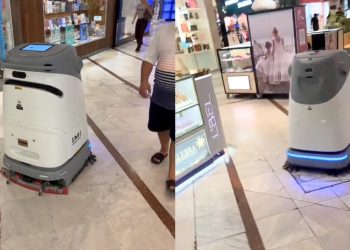 robots de limpieza parque arauco