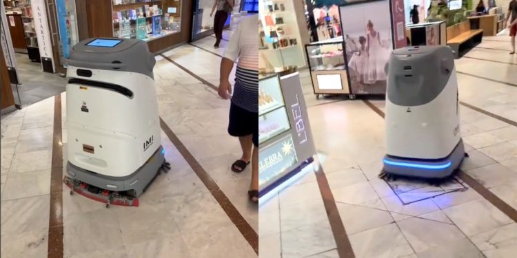 robots de limpieza parque arauco