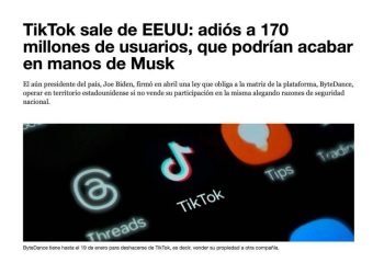 ¿Va Elon Musk a comprar TikTok en EE.UU.?