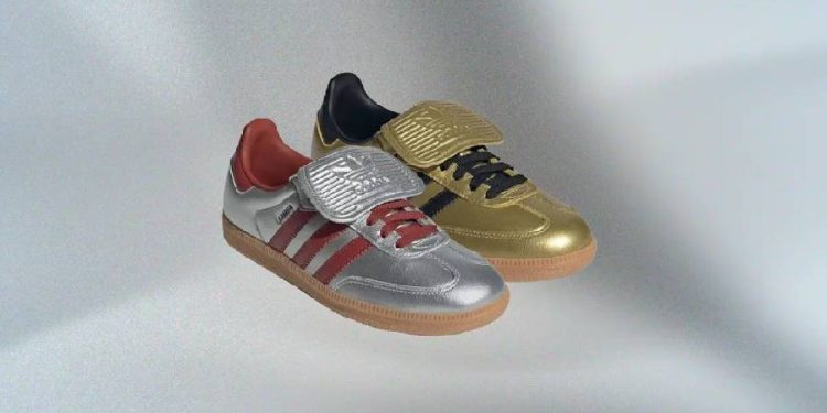 Adidas Samba LT Metallic Pack, tenis brillantes para fans del futbol