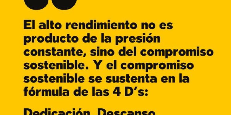 El alto rendimiento y el tejemaneje de la presión: Un cambio necesario