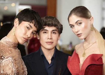 Matt Torres Couture con dos modelos
