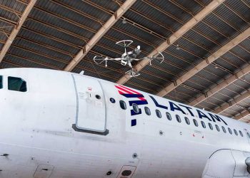 Uso de drones para mantenimiento Latam Airlines Perú