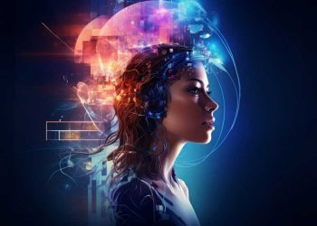 neuromarketing 3.0 escena de negocios futurista con un ambiente ultra moderno