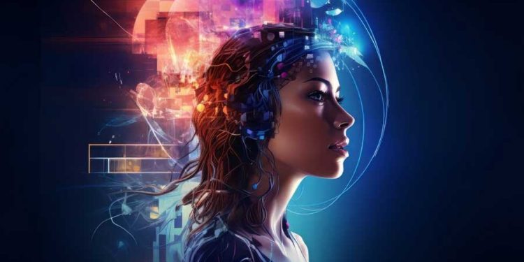 neuromarketing 3.0 escena de negocios futurista con un ambiente ultra moderno
