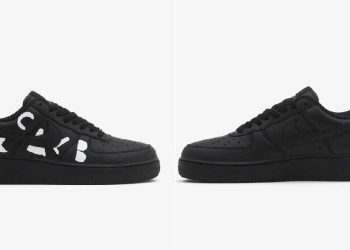 Colaboración de impacto: Black Comme des Garçons y Nike fusionanestilos en las Air Force 1