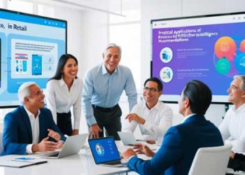 Imagen de inteligencia artificial para el retail training