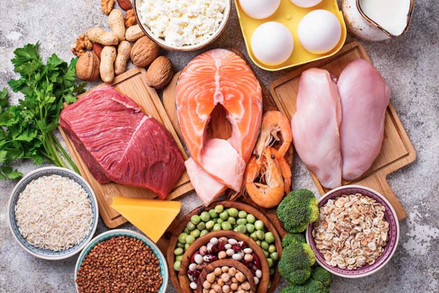 comida saludable alta en proteínas