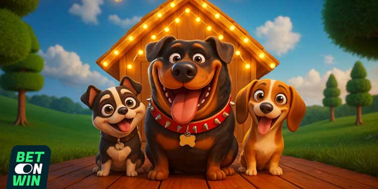 Bet on Win perritos animados felices