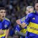 Jugadores de fútbol de Boca Juniors celebrando