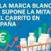 La marca blanca ya domina la mitad del carrito de compra en España