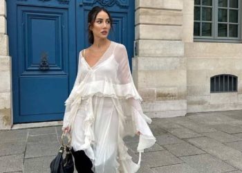 Los vestidos blancos boho chic son tendencia en 2025