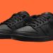 Las Dunk Low “Triple Black” destacan por su estética monocromática