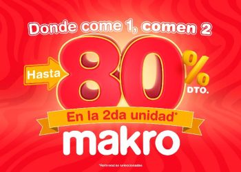 Makro, ahorro masivo con «Donde come 1, comen 2»