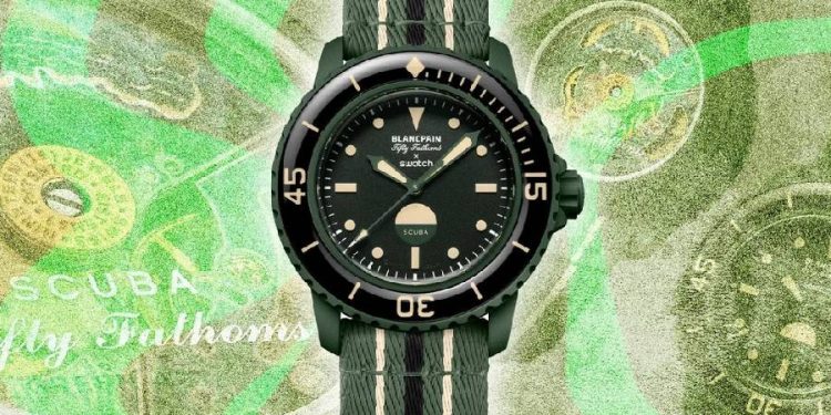 Blancpain x Swatch Green Abyss, el reloj para los amantes de las profundidades