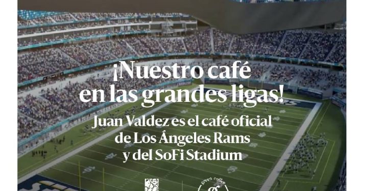 Juan Valdez y Los Angeles Rams, el café colombiano conquista la NFL