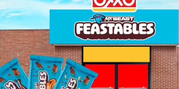 Oxxo y Mr Beast Feastables