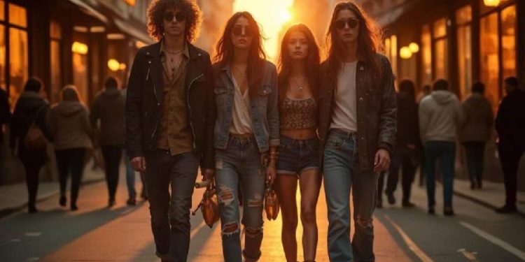 El rock refinado: rebeldía y lujo en una moda evolutiva