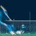 Jugador de futbol pateando un penalti