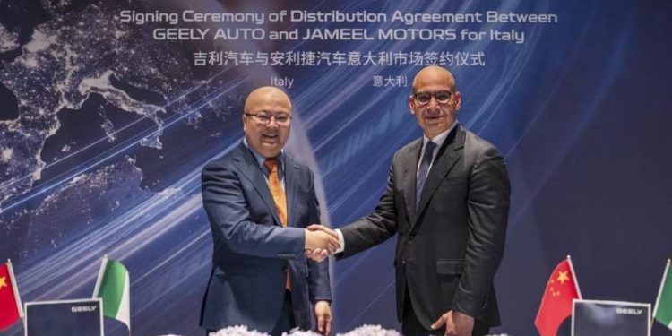 Geely acelera su expansión global con nuevo acuerdo de distribución en Italia
