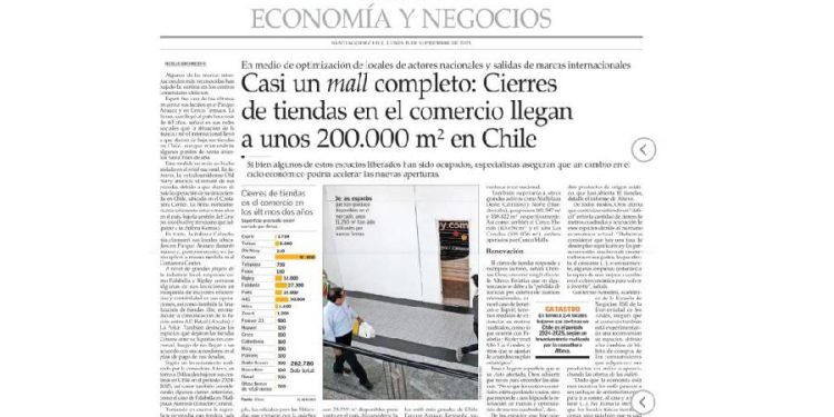 Casi un mall completo: ¿oportunidad o amenaza para el retail chileno?