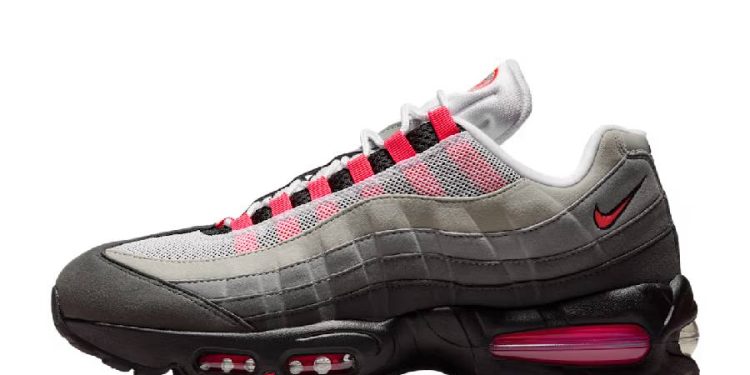 Las Air Max 95 Medium Ash and Solar Red el modelo más icónicos de Nike