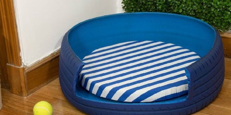 Transformar desechos en bienestar animal: Camitas para mascotas hechas con llantas