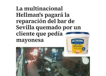 Un acto de confianza en una botella de mayonesa