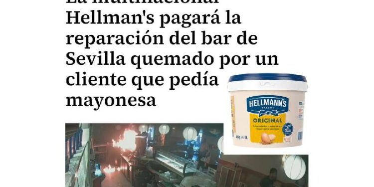 Un acto de confianza en una botella de mayonesa